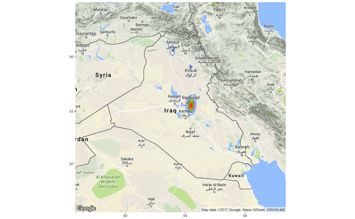 Iraq Heat Map